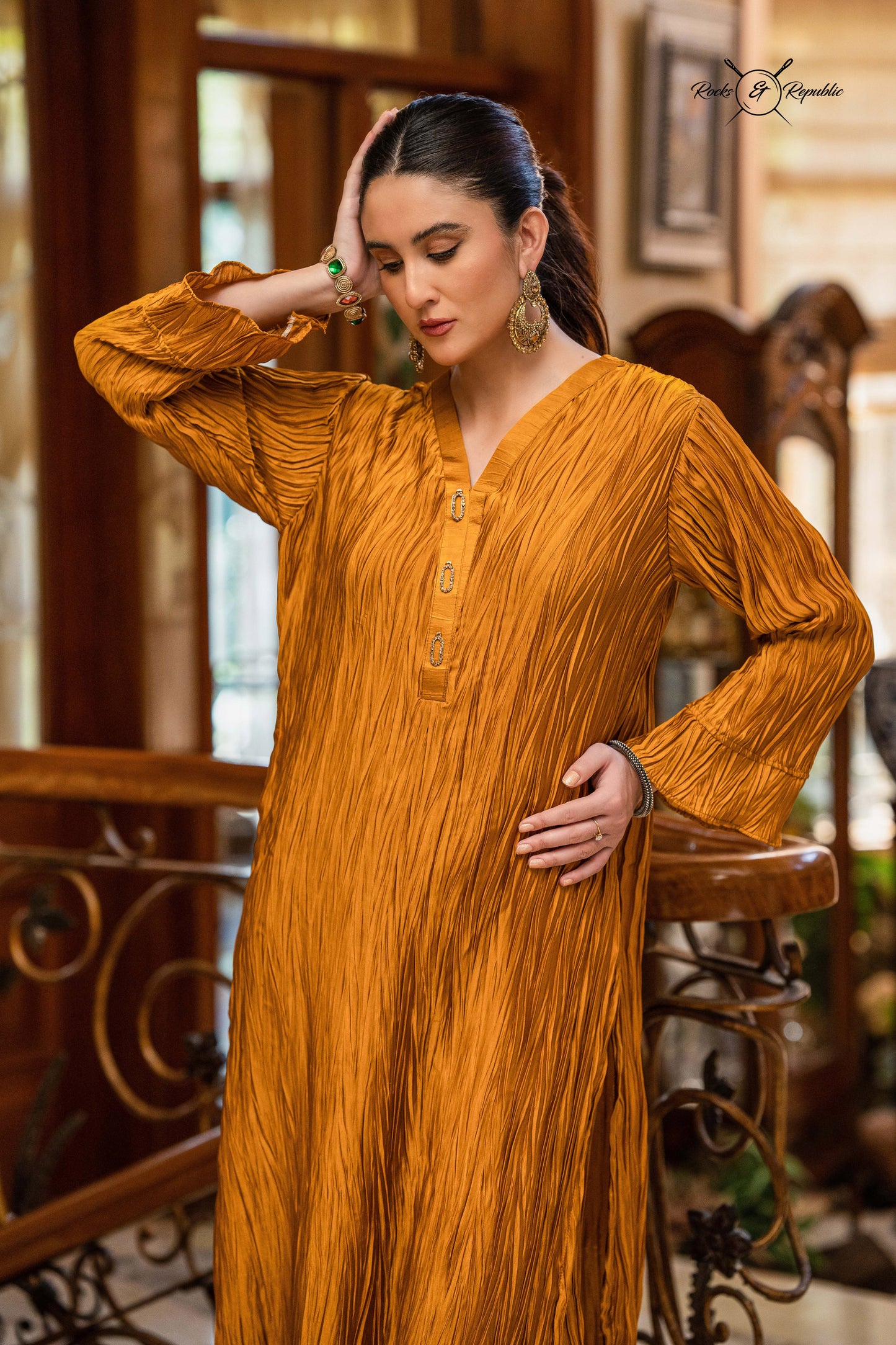 Krush Ko-ords Long (Mustard Gold ) - Rocks & Republic