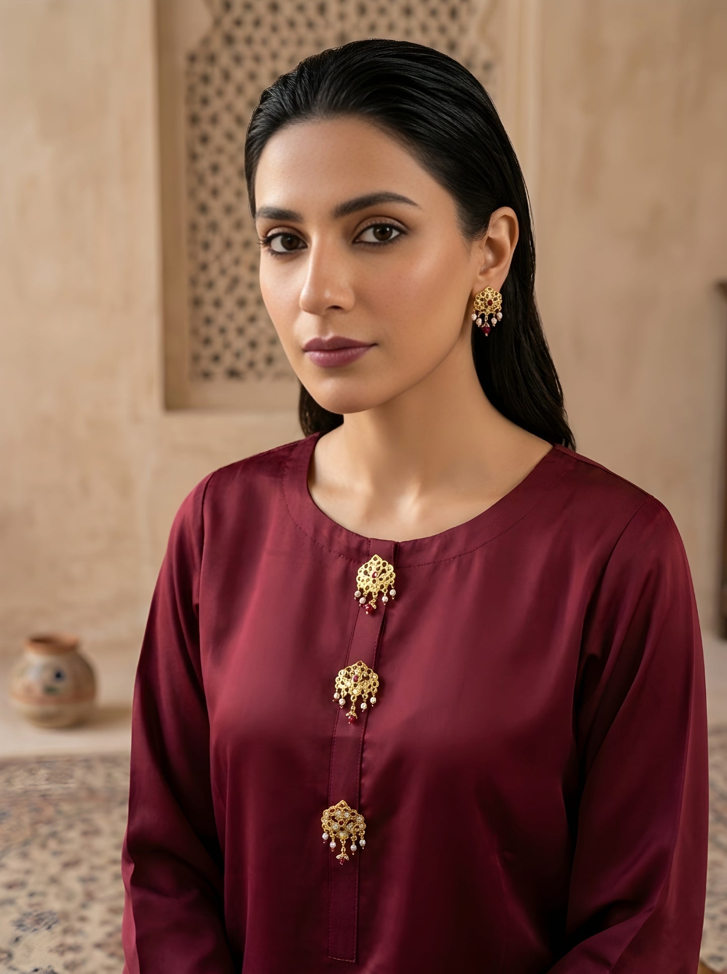 The Deep Maroon Silk Ensemble