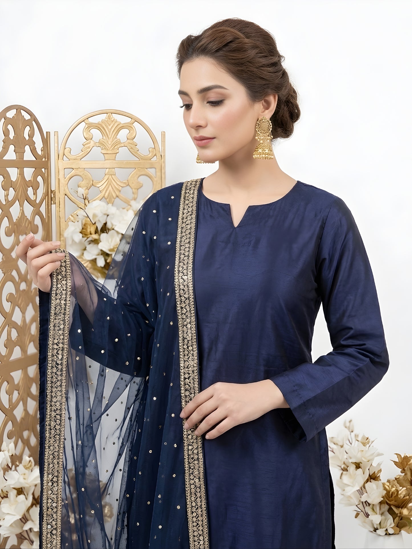 Silk Embroidered Collection - Midnight Royale