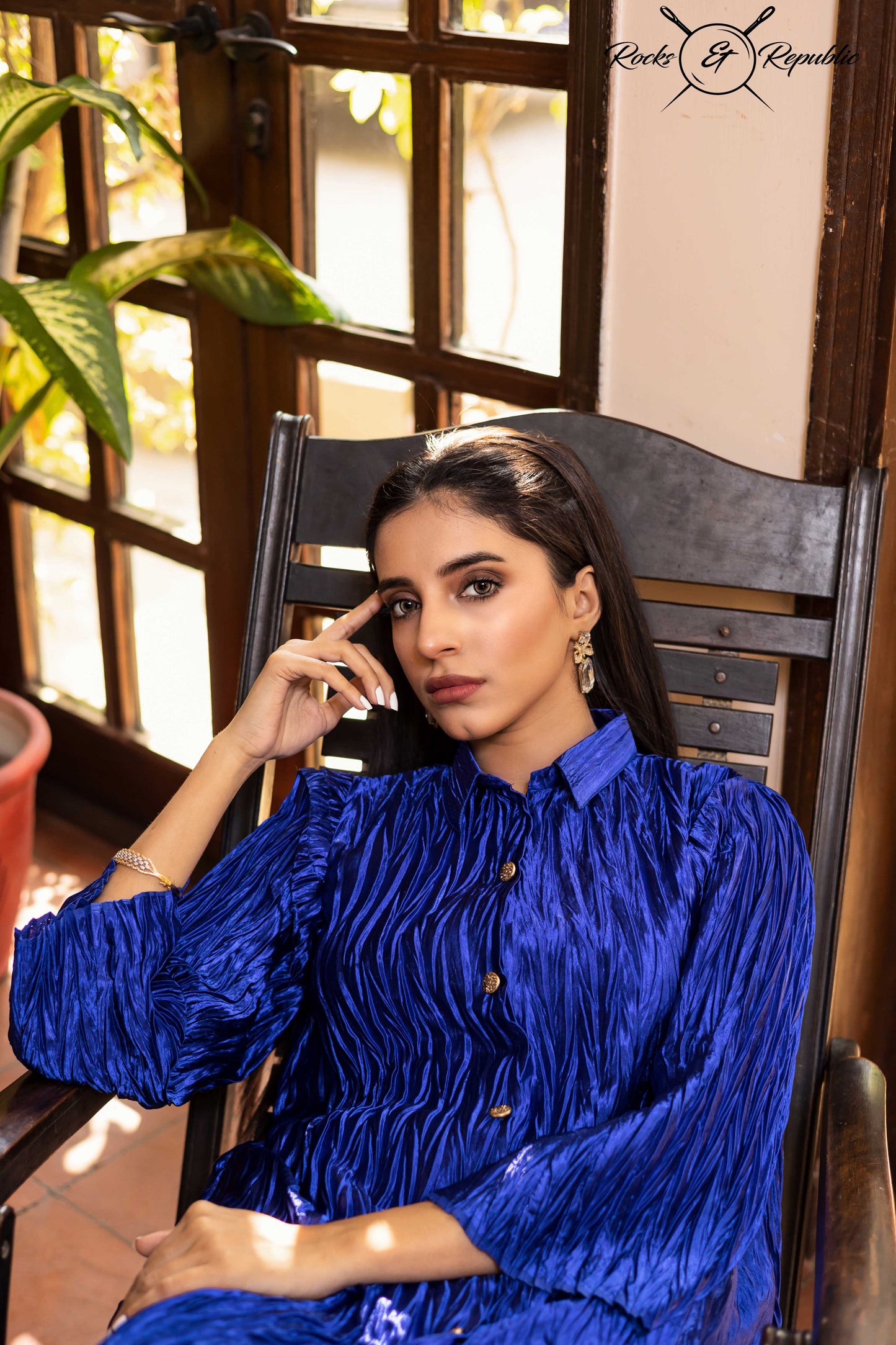 Krush Ko-ord Set (Ink Blue ) - Rocks & Republic