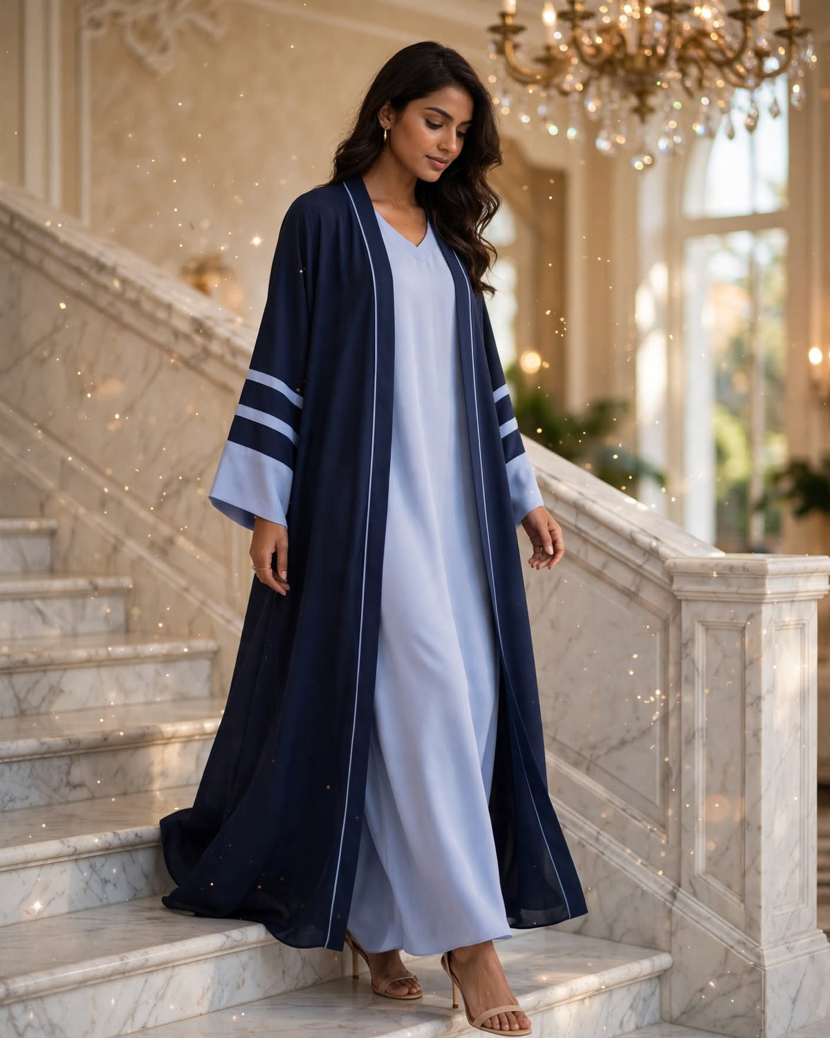 Dubai Abaya - Blue