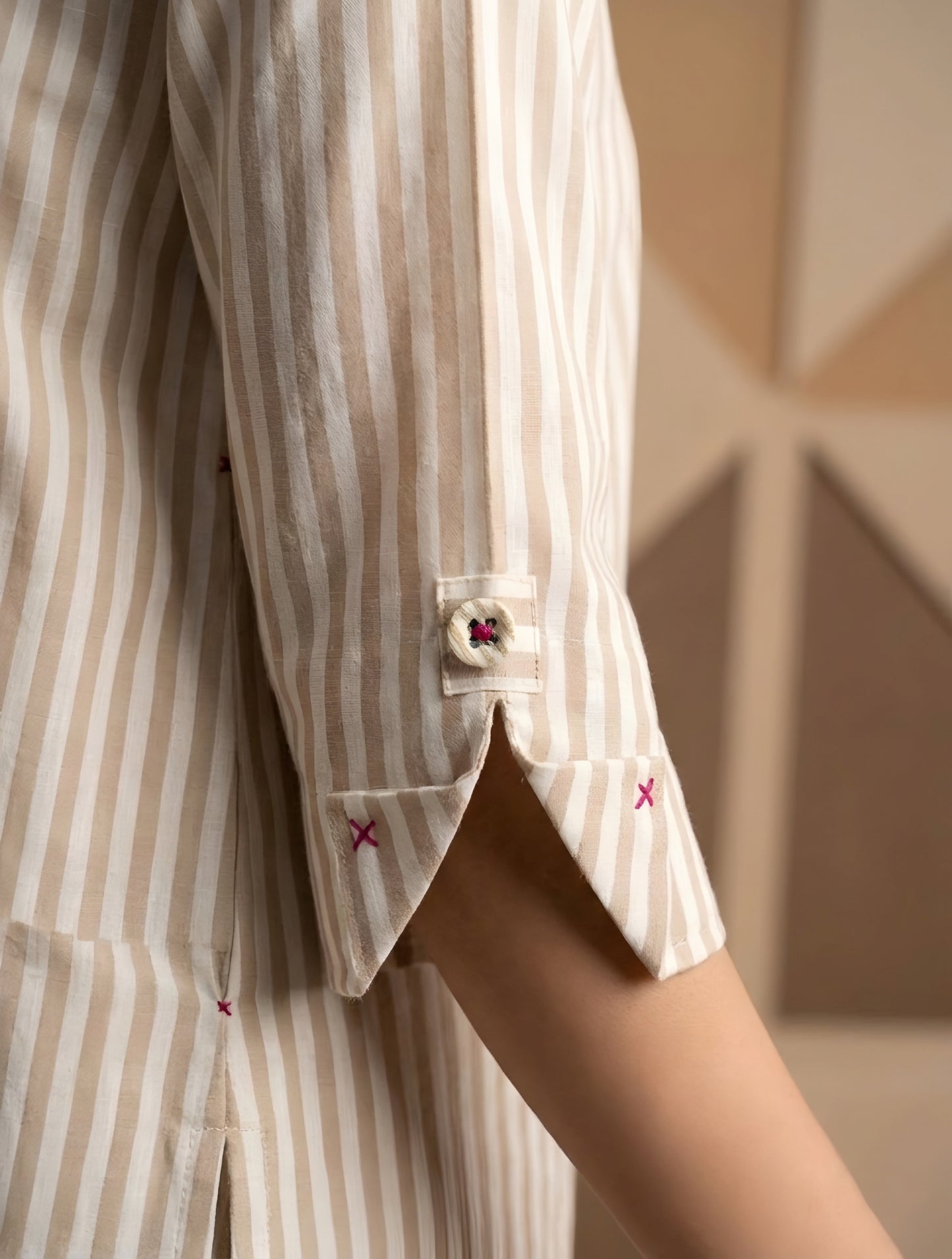 Checkmate Beige - Short