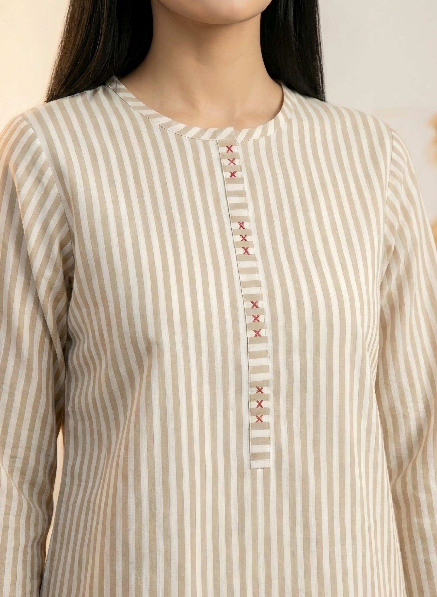 Checkmate Beige - Long