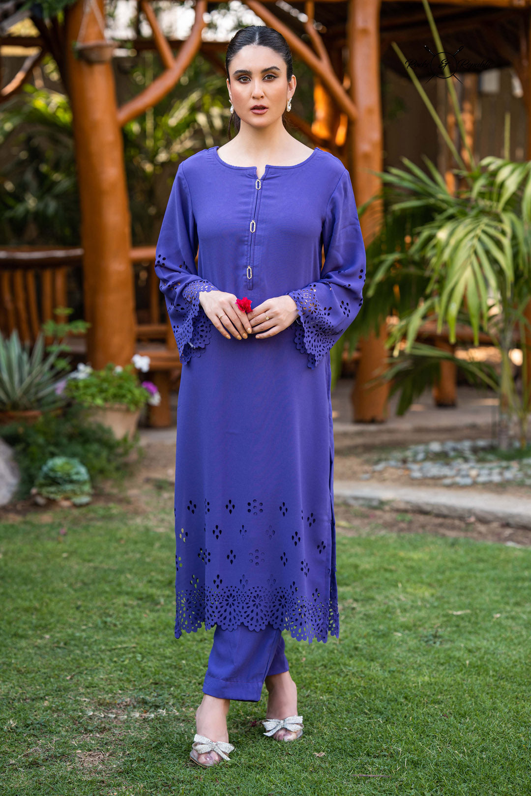 Krepe Timog Krepe Kari Ko-ords Set Long (Purple) – Rocks & Republic