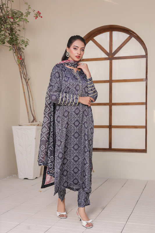 Chunri – Midnight Onyx