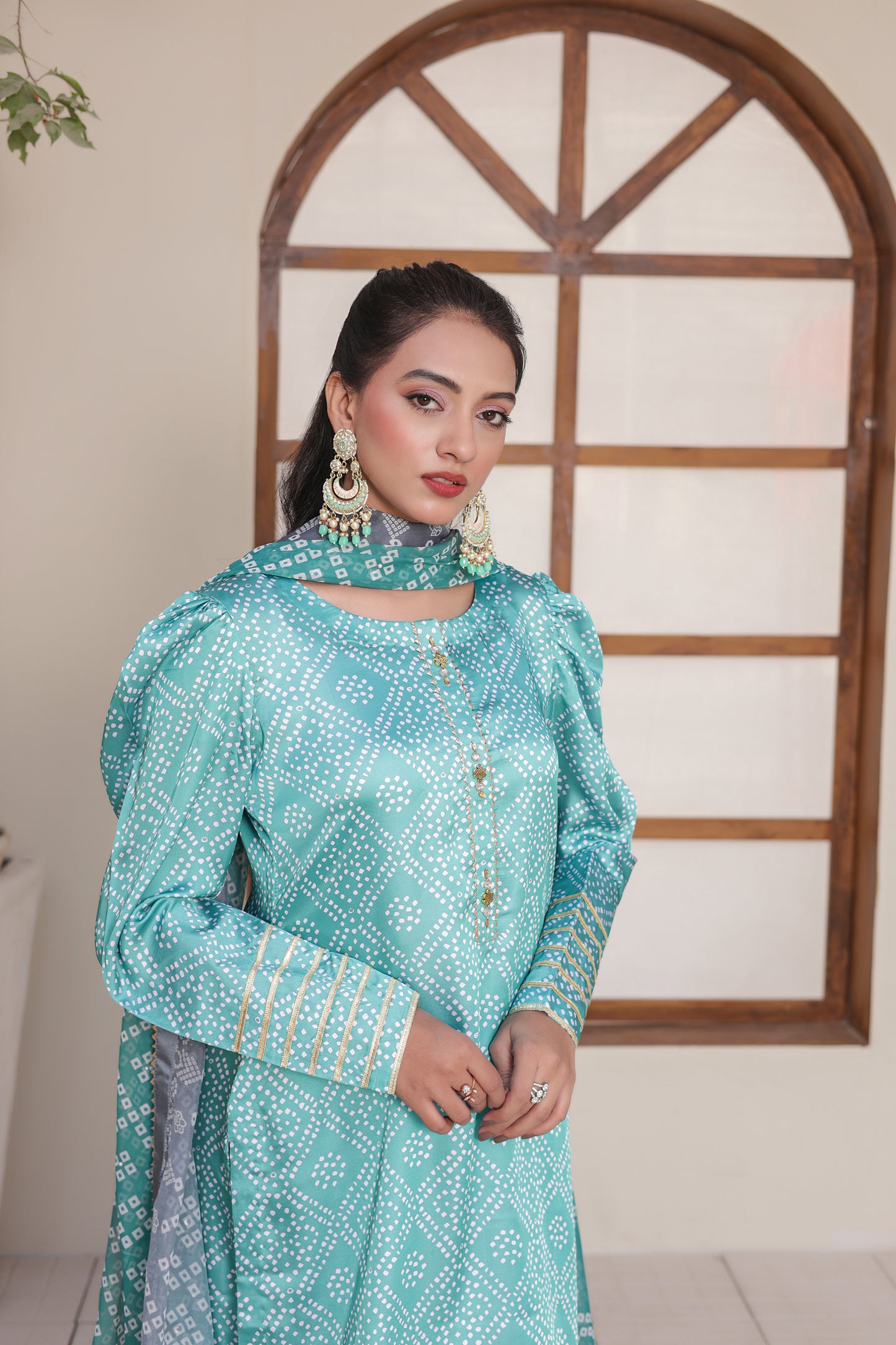 Chunri – Aqua Marine