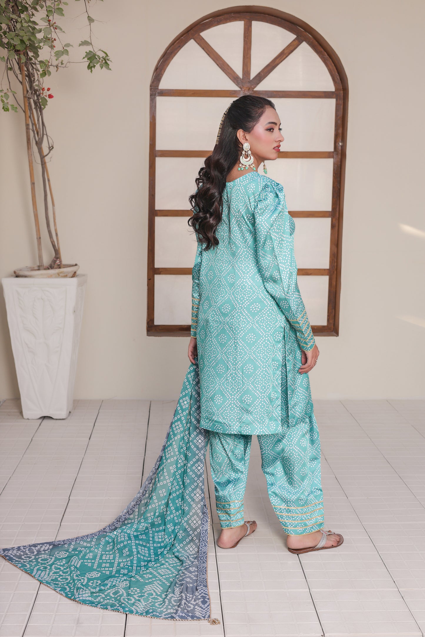 Chunri – Aqua Marine