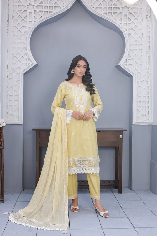 Chikankari - Lemon