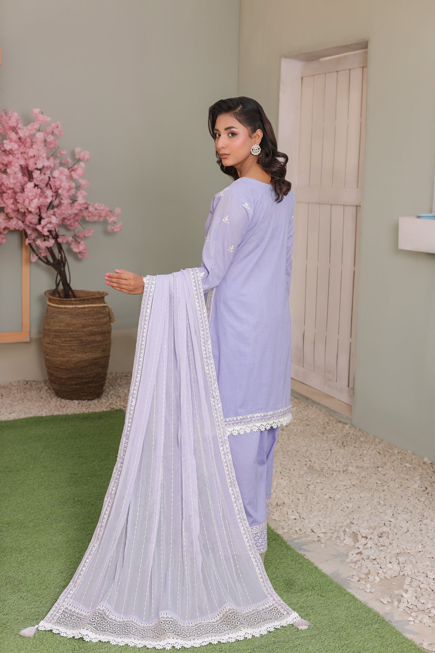 Chikankari - Lavender