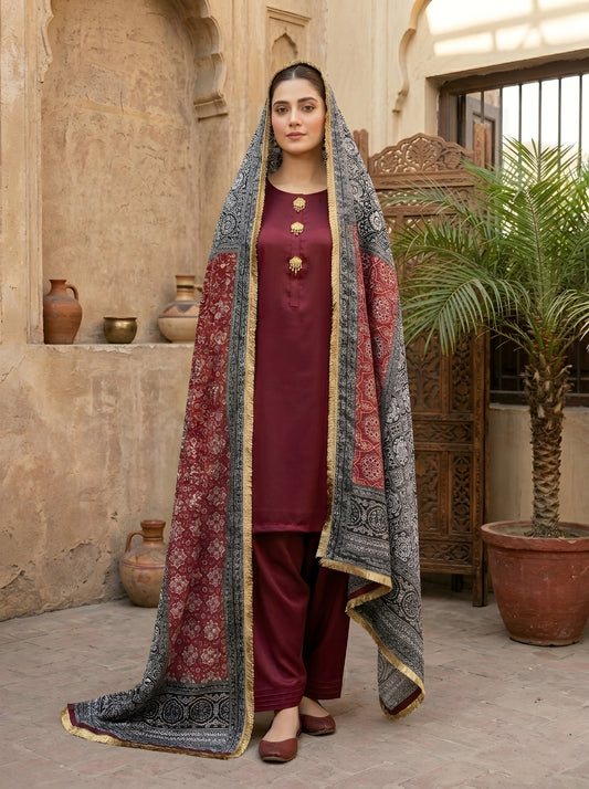 The Deep Maroon Silk Ensemble
