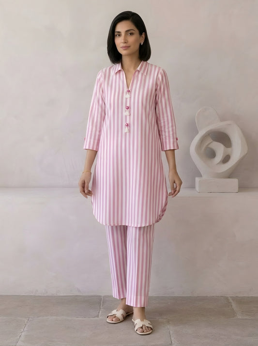 Checkmate Milky Pink - Short