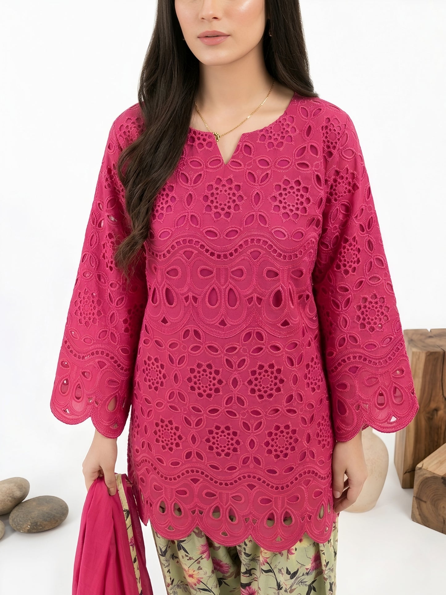 Checkmate - Floral Pink