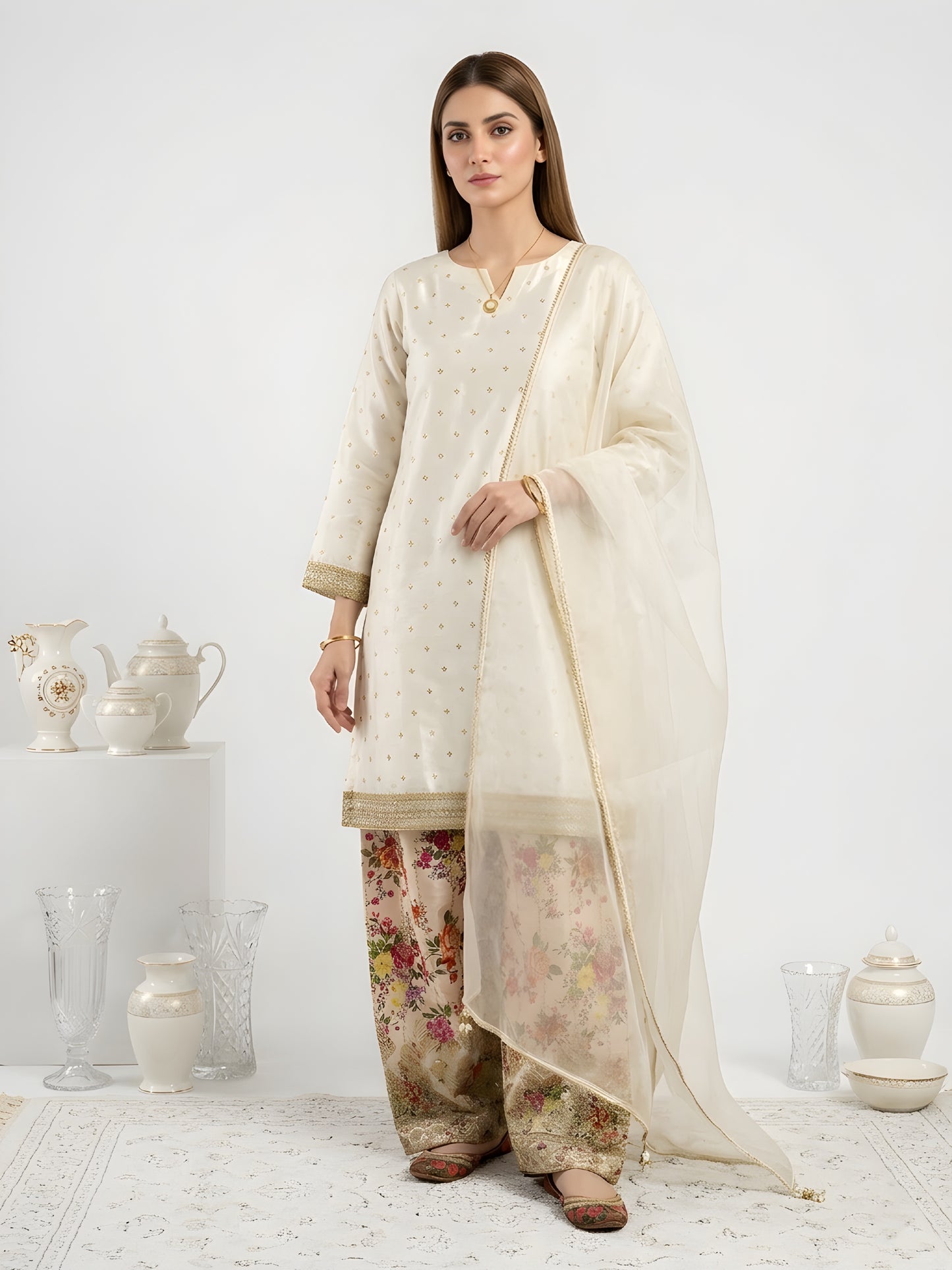 Silk Embroidered Collection - Gulnaar