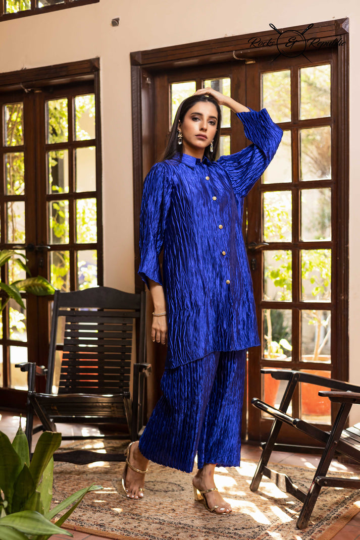 Krush Ko-ord Set (Ink Blue ) – Rocks & Republic